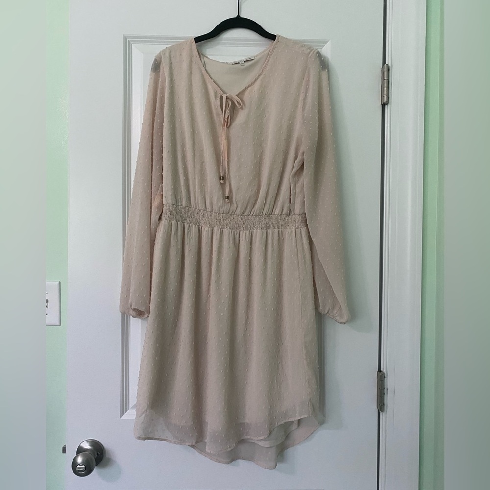 Daniel Rainn Elegant Beige Dress